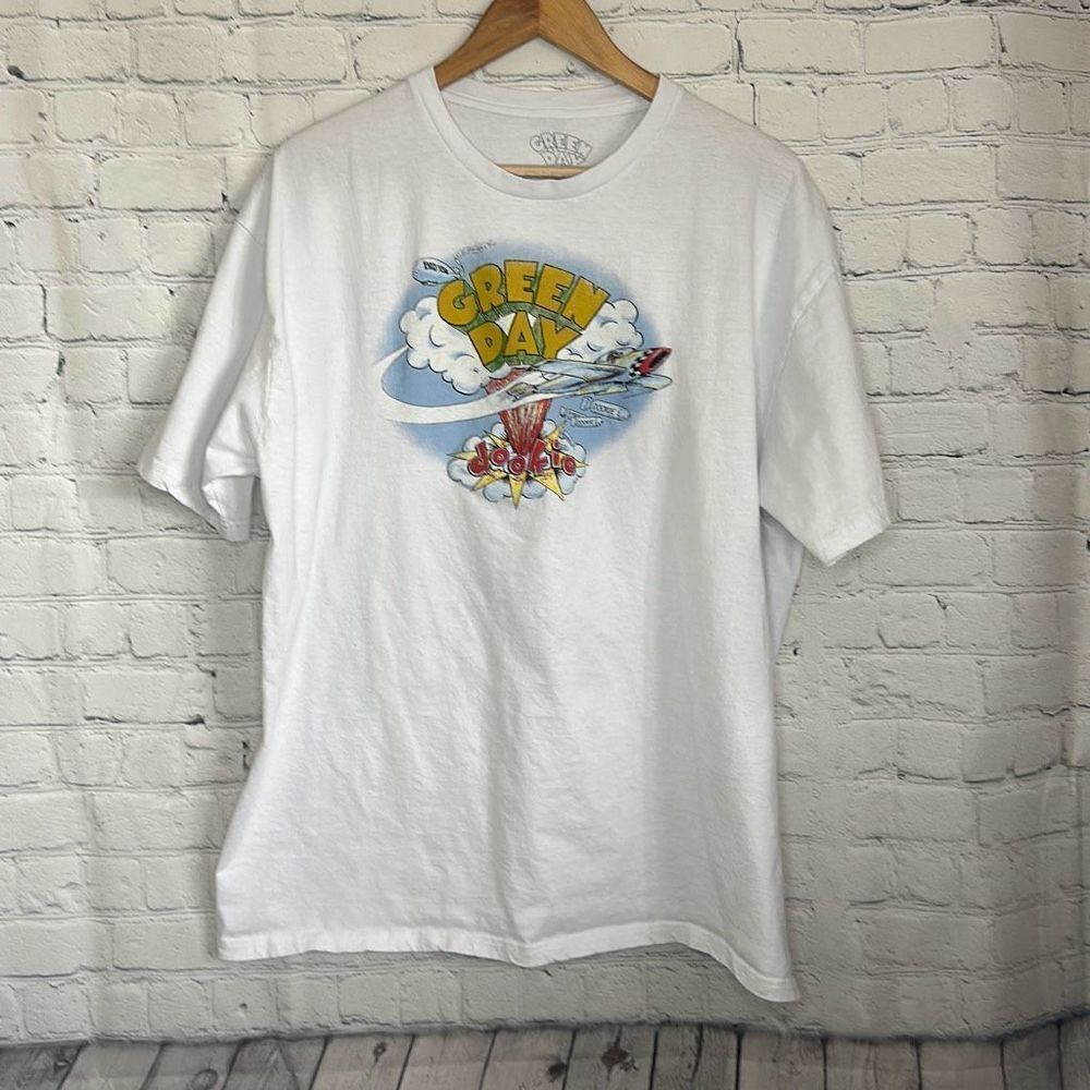 Green Day Mens White Short Sleeve Tshirt size 2xl Dookie